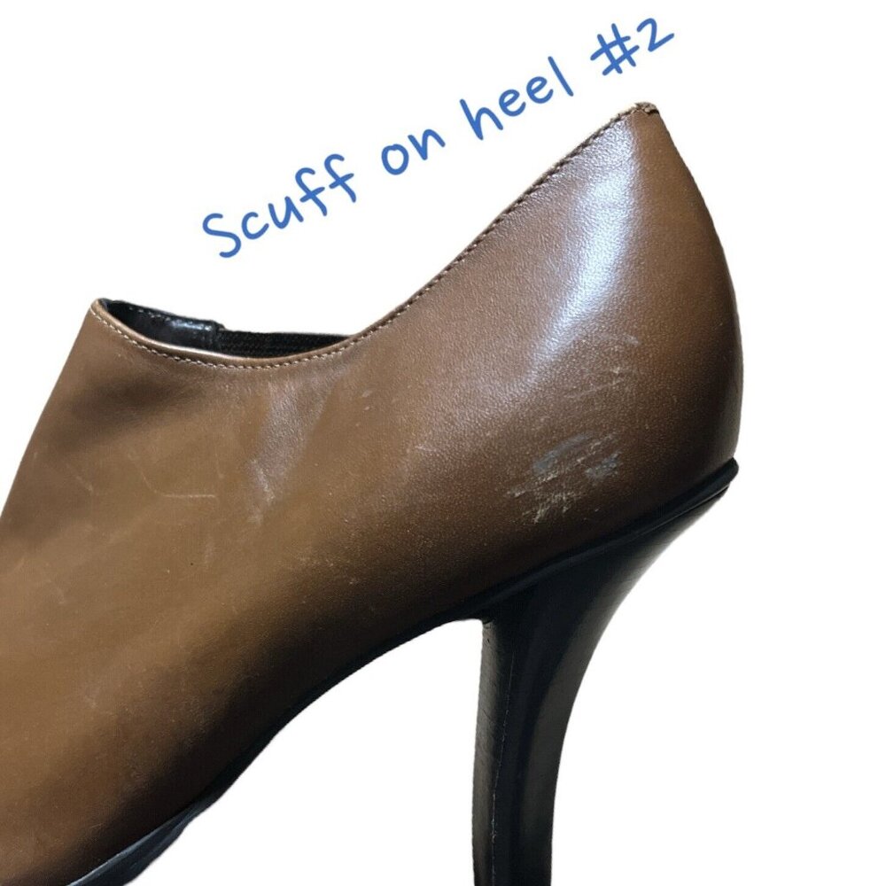 ANDREW STEVENS STUDIO WOMEN'S BROWN LEATHER ANKLE BOOTS SIZE 9 ($149) - Picture 6 of 6